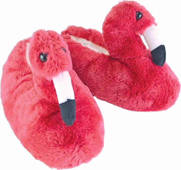 Produktbild Slipper Snob Lustig Hausschuhe Flamingo | Plüsch Hausschuhe Rutschfeste (S, M, L)