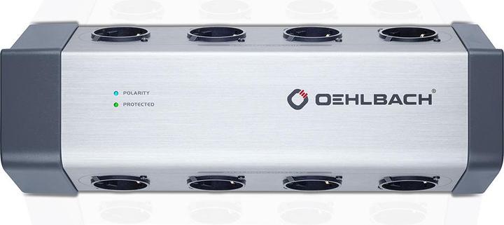 Produktbild Oehlbach XXL Powersocket 908 - 8-fach HighEnd Schuko-Netzleiste im Metallgehäuse (8x, 1.50 m)