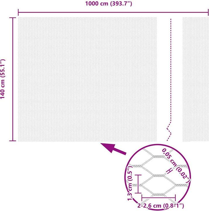 Produktbild vidaXL Hexagonzaun