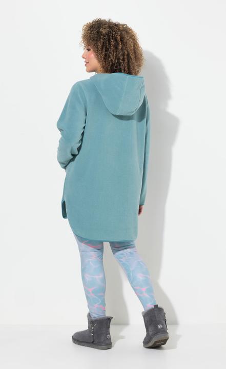 Actual product image Ulla Popken Teddy Fleece Hooded Zip Neck Sweatshirt (42, 44)