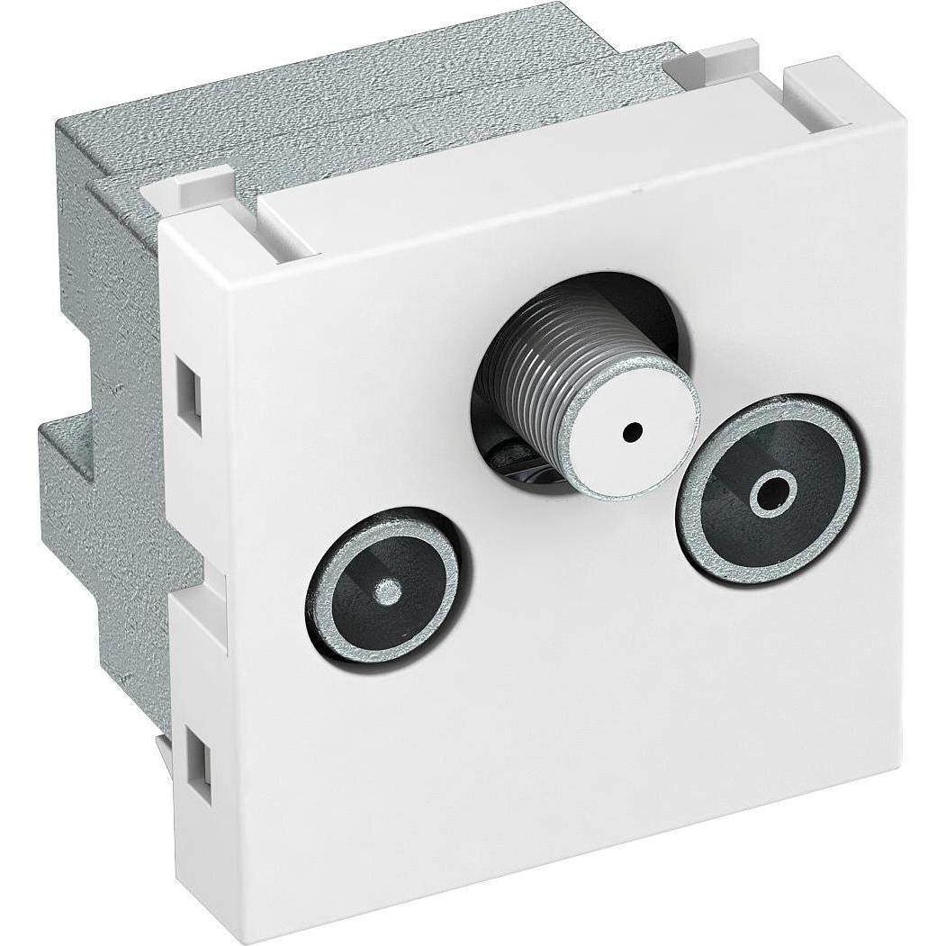 OBO Bettermann Antennensteckdose ANT-3SD RW1 (Antennendose), SAT Zubehör, Weiss