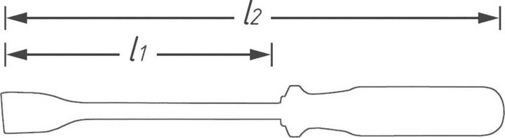 Produktbild HAZET Flachschaber 824 ∙ Flachprofil ∙ 0.5 x 23 mm