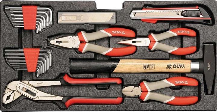 Actual product image Yato TOOL BOX W. TOOLS 80PCS (80 pieces)