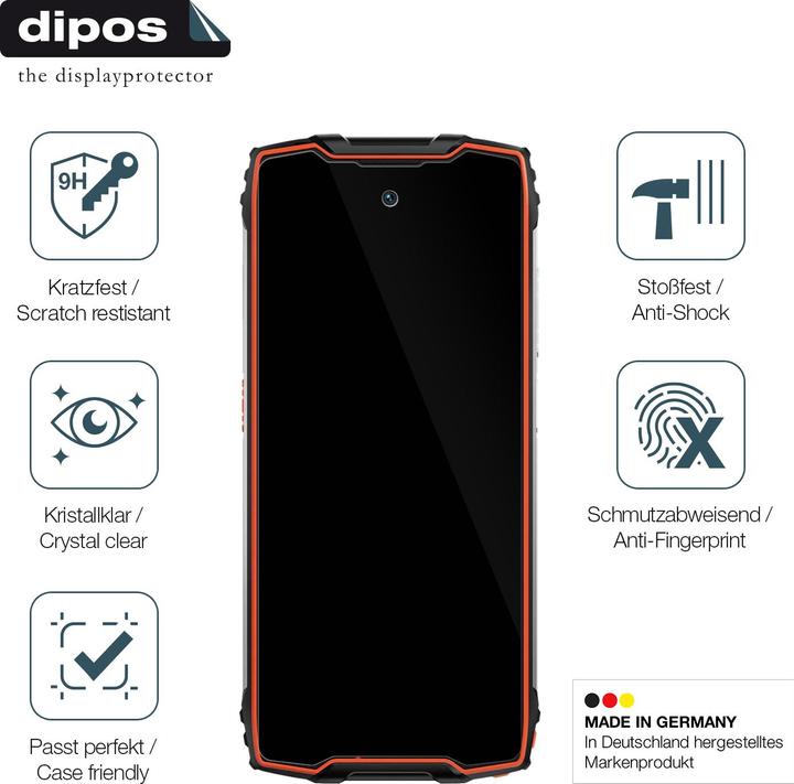Produktbild Dipos Anti-Shock Displayschutz 9H (1 Stk., Blackview BV9300)