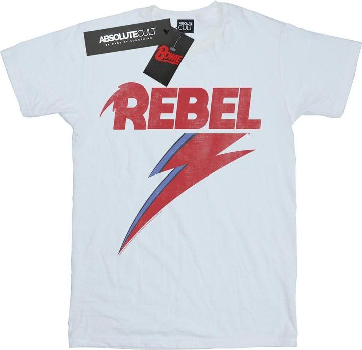 Immagine prodotto David Bowie Distressed Rebel Maglietta Ragazze (128)