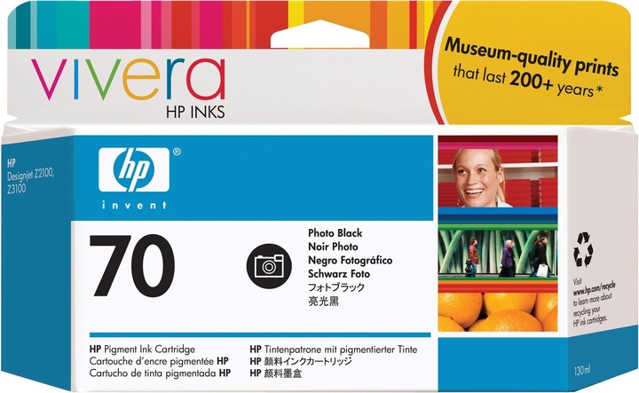 Actual product image HP 70 (PBK)