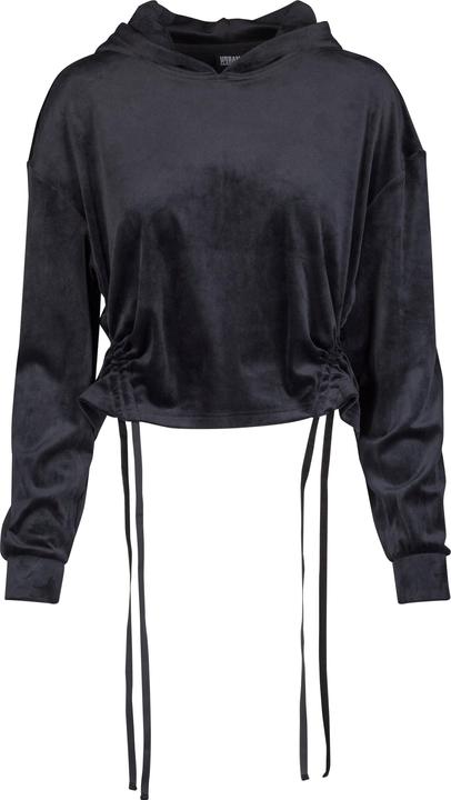 Produktbild Urban Classics Ladies Short Velvet Gathered Hoody (S)
