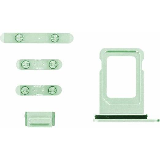 OEM Button Set für iPhone 12 grün (iPhone 12), Mobilgerät Ersatzteile, Grün