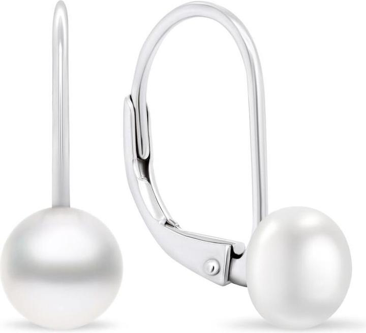 Immagine prodotto Brilio Argento - Orecchini in argento fine con perle EA409W/410/411 - Diametro: 0,8 cm (senza informazioni)