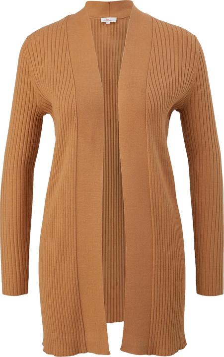 Produktbild s.Oliver Strickjacke Strickjacke mit Rippstruktur (42)