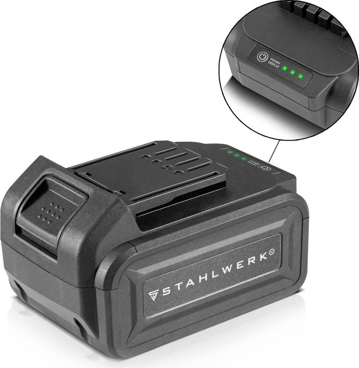 Produktbild Stahlwerk 20 V Akku 4Ah Li-Ion Ersatzakku passend für Werkzeuge (20 V)