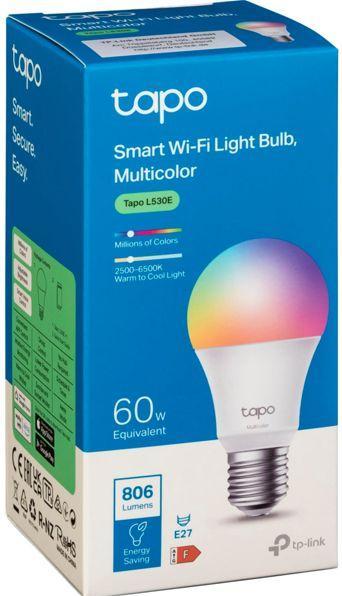 Immagine prodotto TP-Link Tapo L530E (confezione da 1) (E27, 8.70 W, 806 lm, 1 x, F)