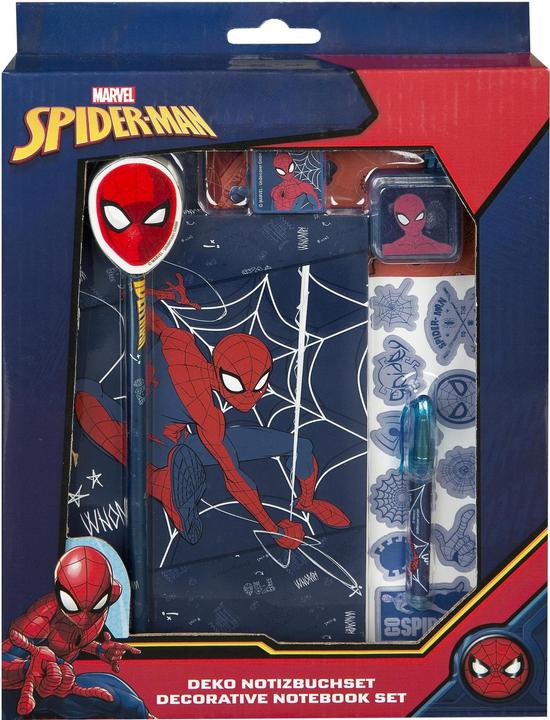 Image du produit Undercover Carnet de notes Spiderman 11.8 x 17.7 cm, vierge, bleu foncé/rouge (11.8 x 17.7 cm, Blanc, Couverture rigide)