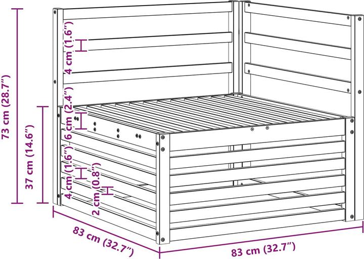 Produktbild vidaXL gartenmöbel