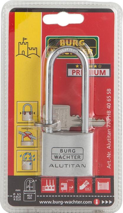 Produktbild Burg Wächter Zylinderschloss 770 HB 40 65 SB