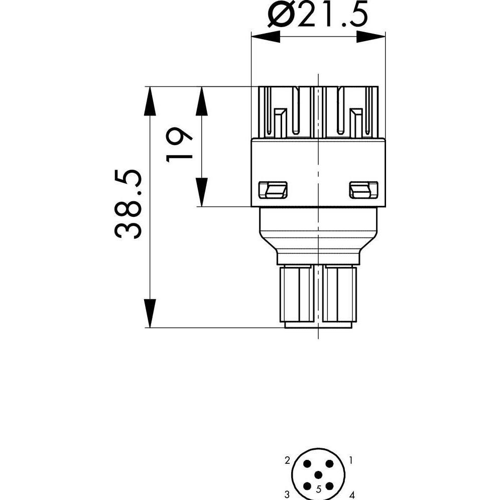 Thumbnail - Schlegel Kontaktelement 2 Öffner, 1 Schliesser tastend 1 St., Taster + Schalter