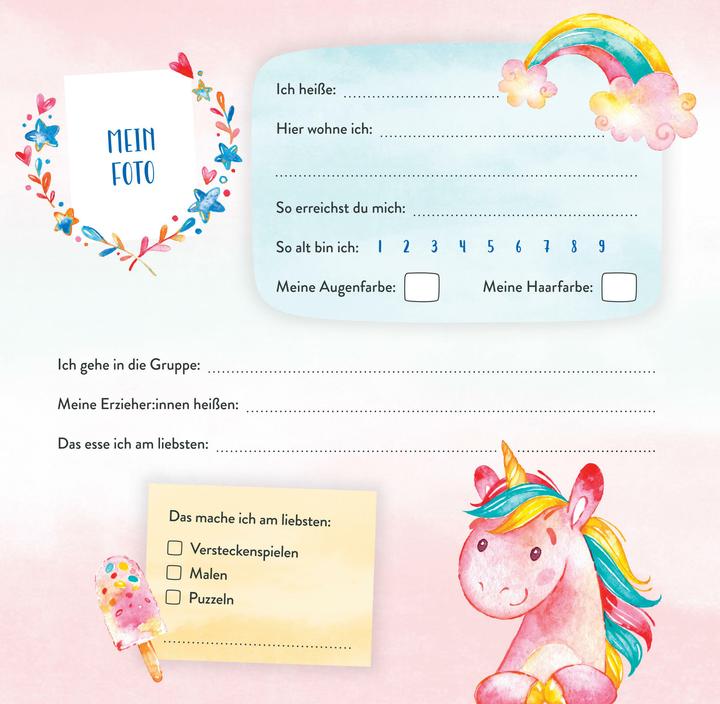 Produktbild Meine Kindergartenfreunde - Einhörner (Deutsch, 2025)