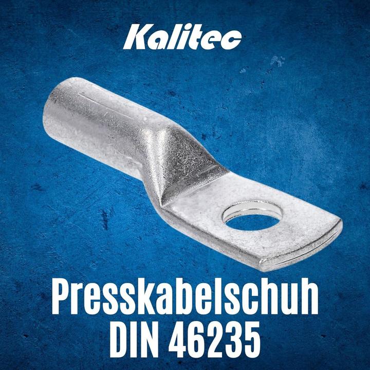 Produktbild Kalitec 10 Stück DR25-12 Press-Kabelschuh 25mm² M12 I Verbinder nach DIN 46235 I Made in Germany