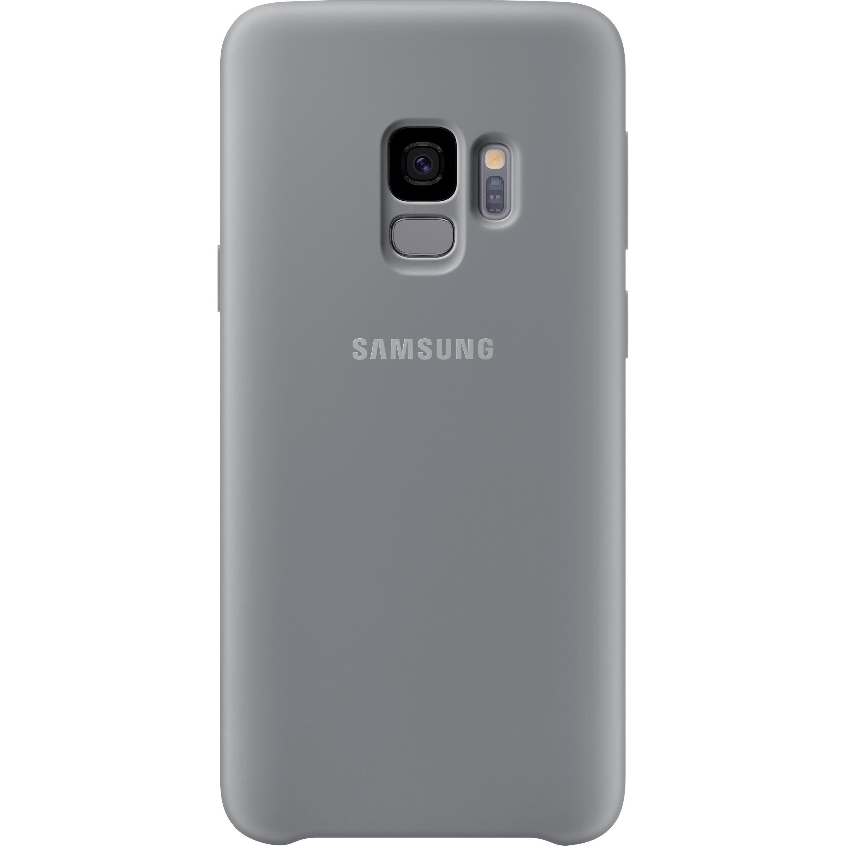 Samsung Silicone Cover (Samsung Galaxy S9), Smartphone Hülle, Grau
