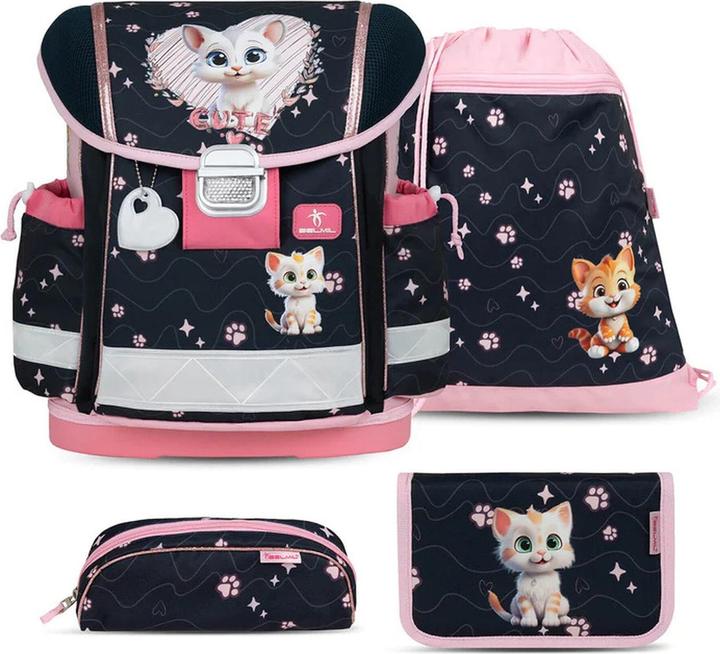 Produktbild Belmil CLASSY Schulrucksack-Set Cute Kitten (19 l)