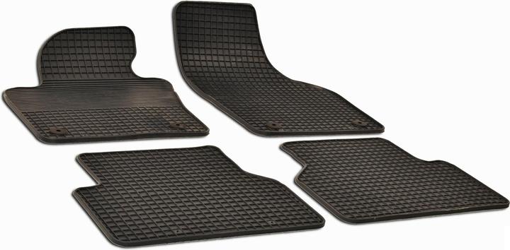 Walser Tapis en caoutchouc pour Audi Q3 (8UB 8UG), 2005-2020, tapis de sol en caoutchouc (2 tapis avant + 2 tapis arrière)