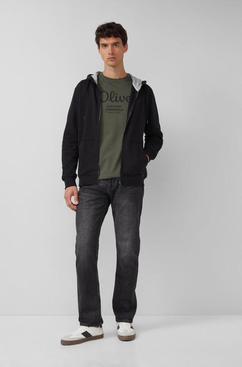 Produktbild s.Oliver T-Shirt Casual Bequem sitzend Logo T-Shirt (L)