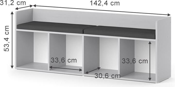 Immagine prodotto Vicco Luigi (142.40 x 31.20 x 53.40 cm)