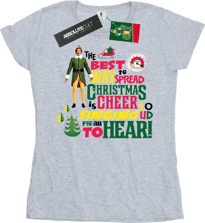 Immagine prodotto Elf Christmas Cheer Maglietta Donna (XL)