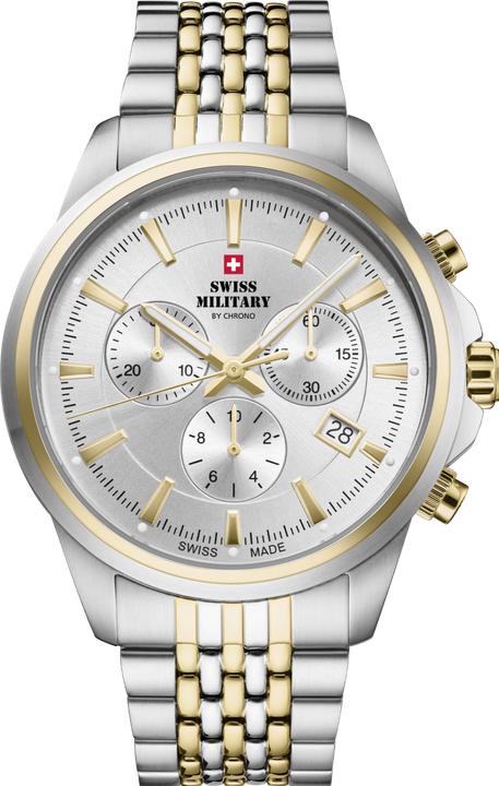 Immagine prodotto Swiss Military Quartz Chronograph (Cronografo, Fatto in Svizzera, Orologio da polso analogico, 40 mm)