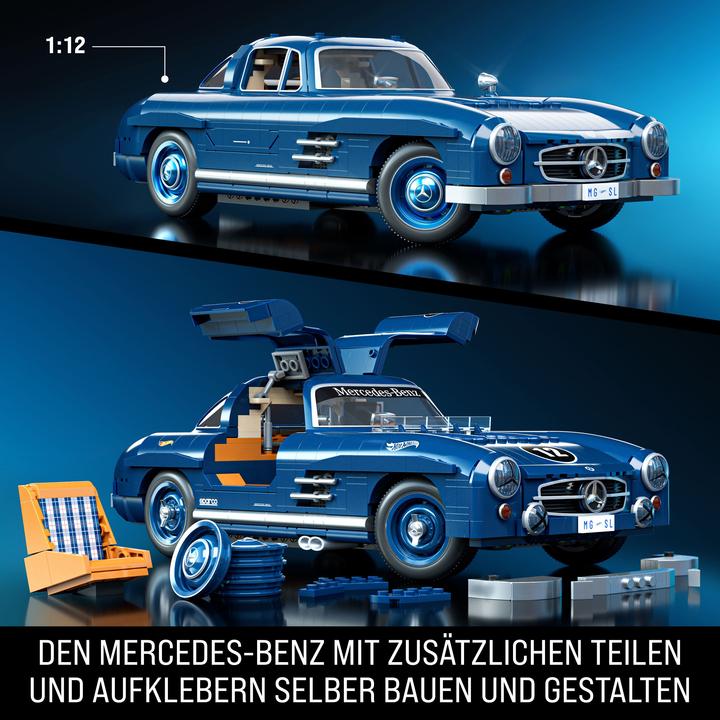 Actual product image Mattel Brick Shop Premium Series Mercedes-Benz 300 SL