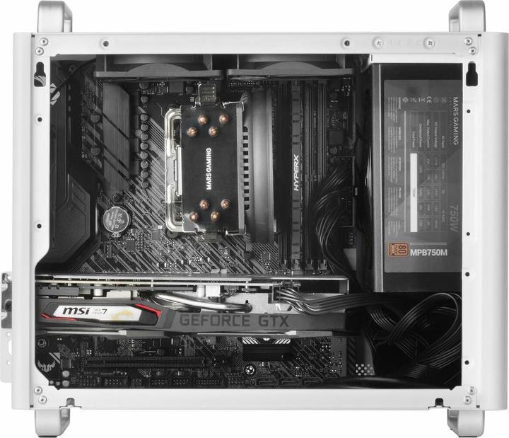 Produktbild Mars Gaming Boitier Mini Tour Micro Atx Mc-Elite Avec Panneaux Vitrés (Blanc) (mATX, Mini-ITX)