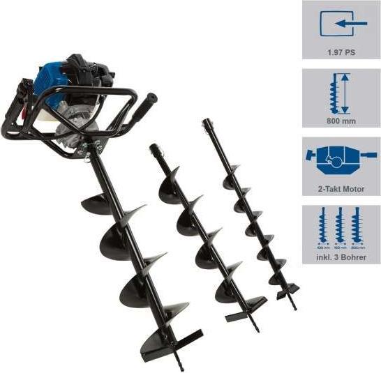 Immagine prodotto Scheppach Trapano a colonna con set di punte Ø 100, 150, 200 mm