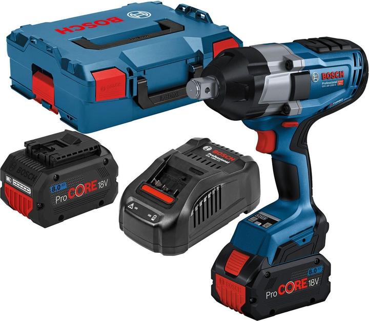 2 batteries, Battery charger, Suitcase