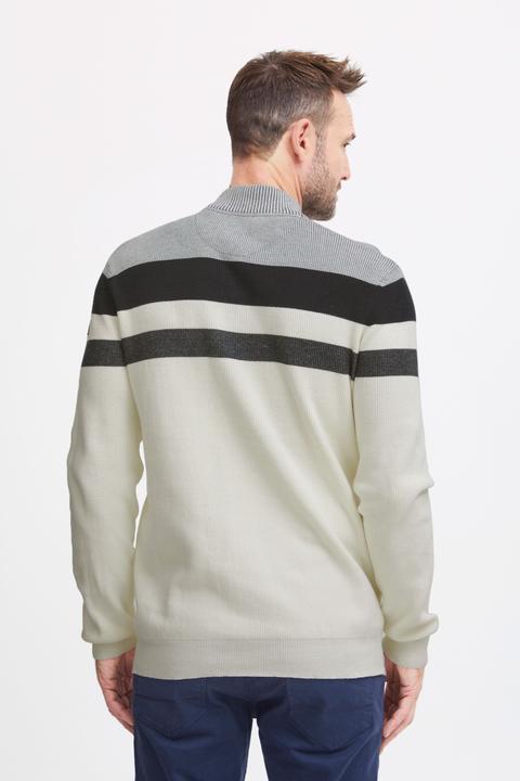 Produktbild FQ1924 FQKyle stripe halfzip rib- knit 21900654 (3XL)