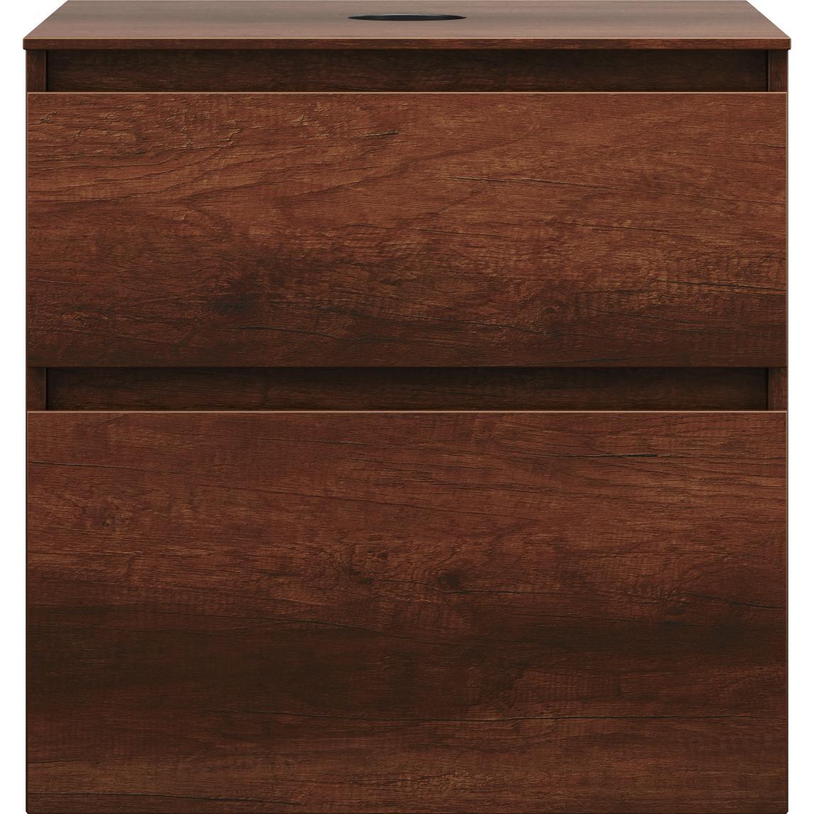 burgbad, Waschtischkonsole, Lin20 Waschtischunterschrank inklusive Konsolenplatte, 2 Auszüge, Tiefe 552, 602x552x661mm