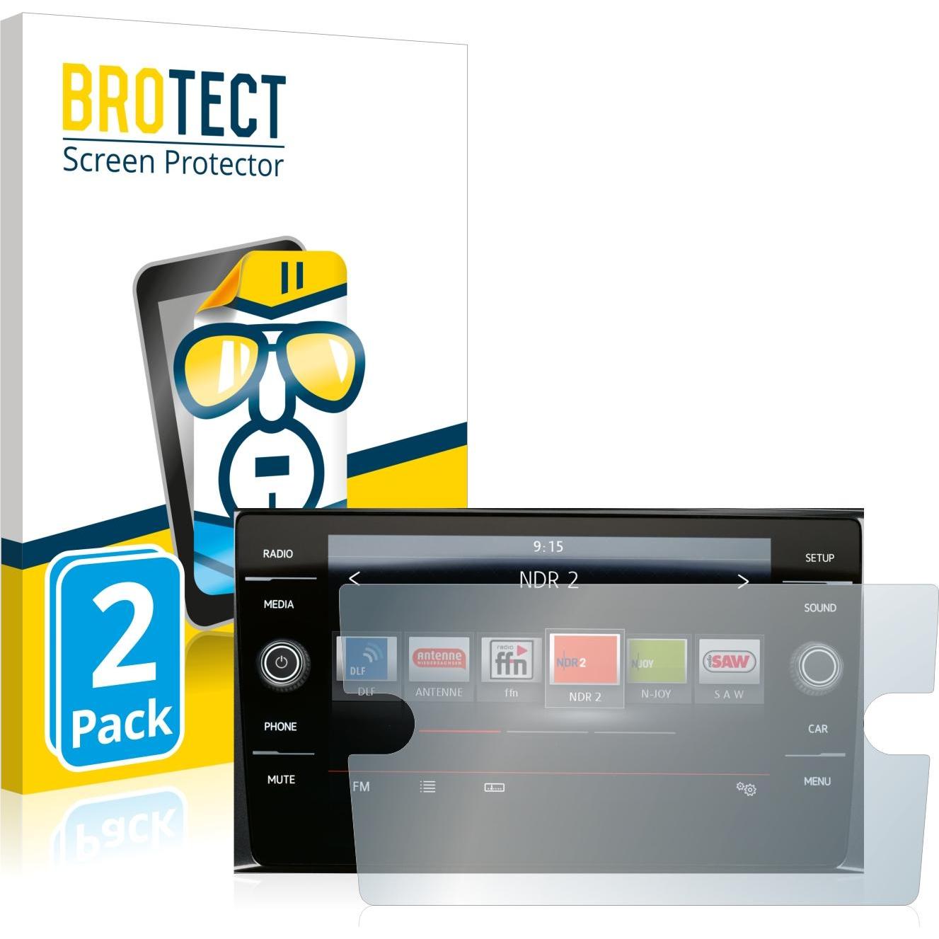 BROTECT, Fahrzeug Navigation Zubehör, Schutzfolie Displayschutz Klar