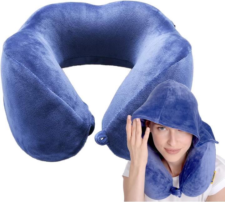 Immagine prodotto Travel Blue Nackenkissen mit Kapuze (Cuscino per testa e collo)