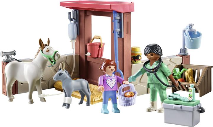 Actual product image Playmobil 71471 Veterinary mission with the donkeys (71471, Playmobil Country)