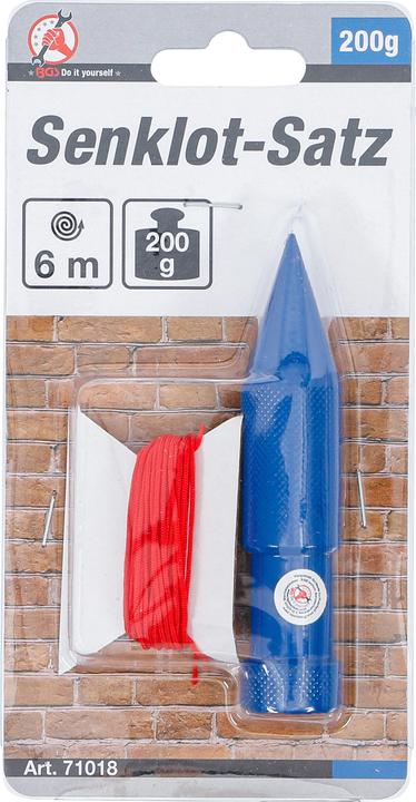 Actual product image BGS Plumb Line Set with Cord 200 g 6 m