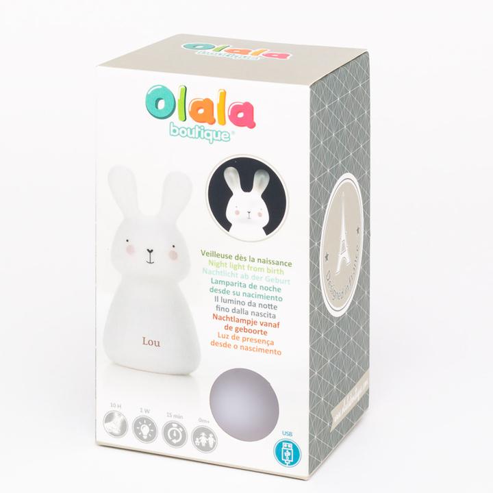 Image du produit Olala Boutique Olala veilleuse LED MICRO-USB - Lapin, Blanc