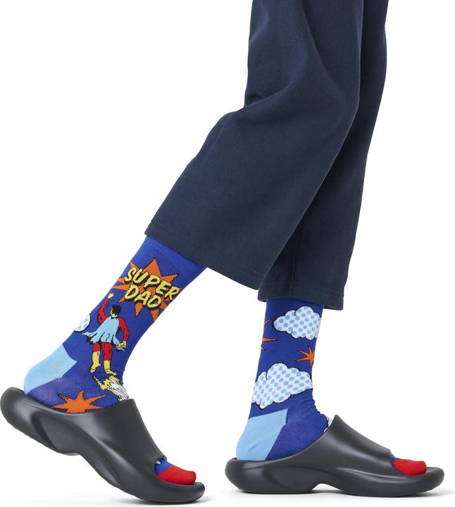 Immagine prodotto Happy Socks Flying Super Dad Sock (Confezione singola, 41 - 46)