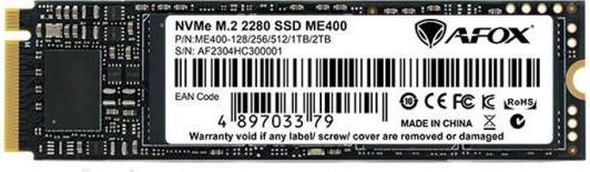 Actual product image AFOX ME400 SSD M.2 PCI-E 4.0 X4 1TB TLC 7.3 / 5.2 (1020 GB, M.2 2280)