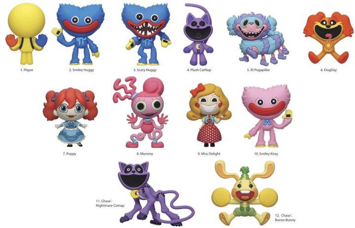 Image du produit Monogram Int. Poppy Playtime PVC-Taschenanhänger Series 1 Display (24)