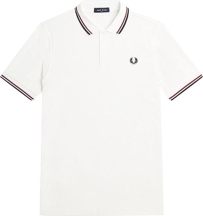 Immagine prodotto Fred Perry Twin Tipped Polo Shirt Short Sleeve Snow White (3XL)