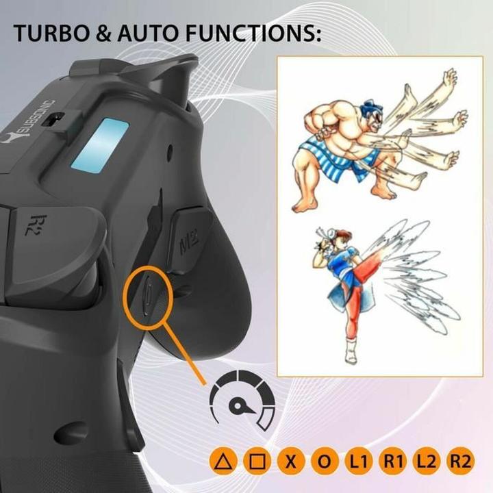 Image du produit Subsonic Contrôleur sans fil à Led noir pour PS4/PC (PC, PS4)