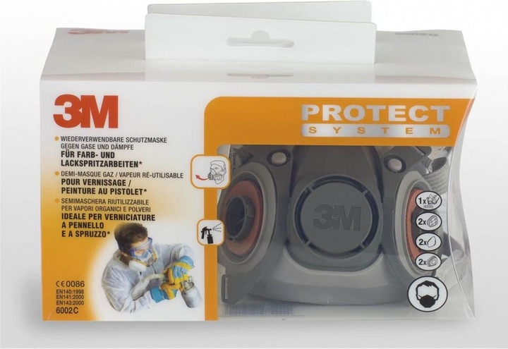Immagine prodotto 3M Mezza maschera con filtri alternati (A2P2, 1 x)