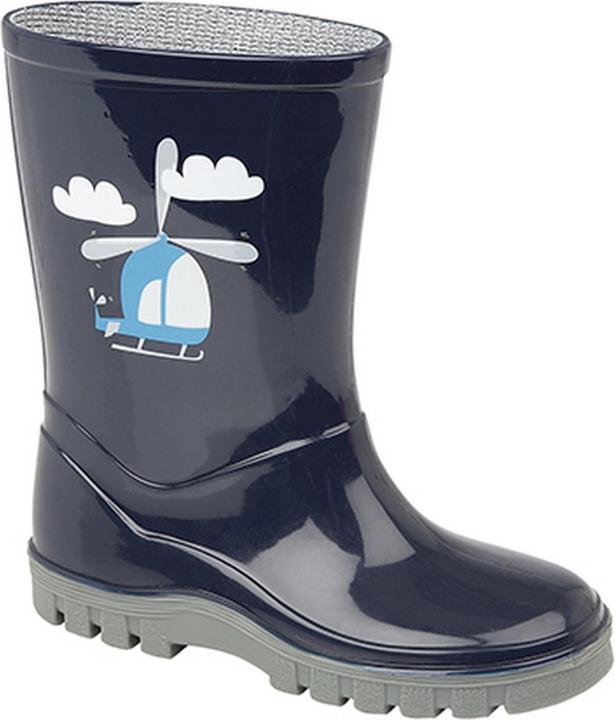 Image du produit Storm Wells Bottes en caoutchouc PVC pour garçons Stromwells Hélicoptère (22)