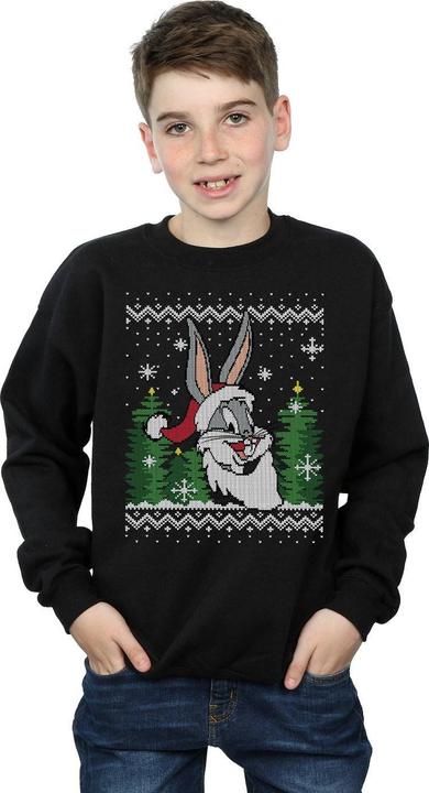Produktbild Looney Tunes Bugs Bunny Christmas Fair Isle Sweatshirt Jungen (140, 146)