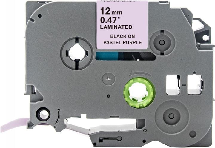 Produktbild Hermex Alternatives Etikettenband zu Brother TZe-MQF31 Beschriftungsband (1.20 cm, Schwarz, Violett)