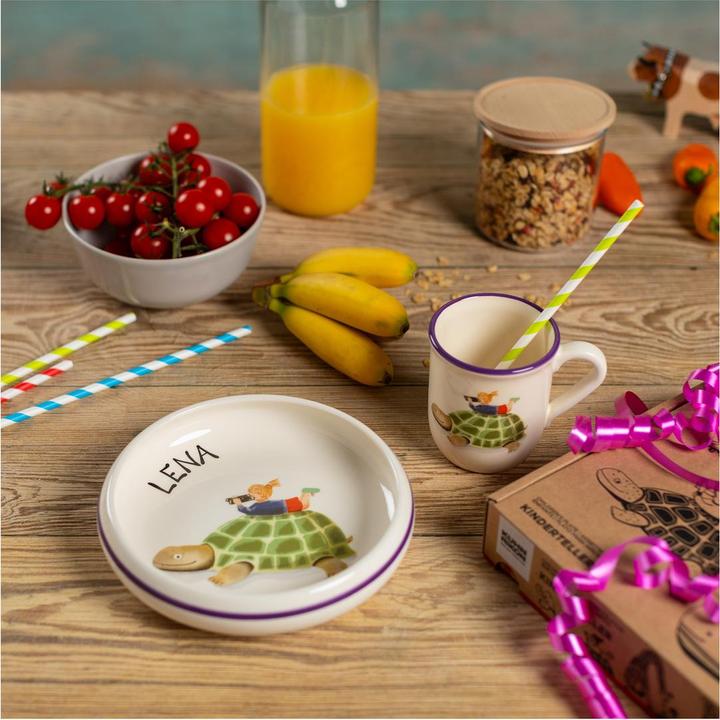 Actual product image Kuhn Rikon Children's plate Turtle with child Ø 18 cm
